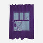 Snowy Day Dog-None-Polyester-Shower Curtain-Studio Mootant