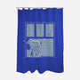 Snowy Day Dog-None-Polyester-Shower Curtain-Studio Mootant