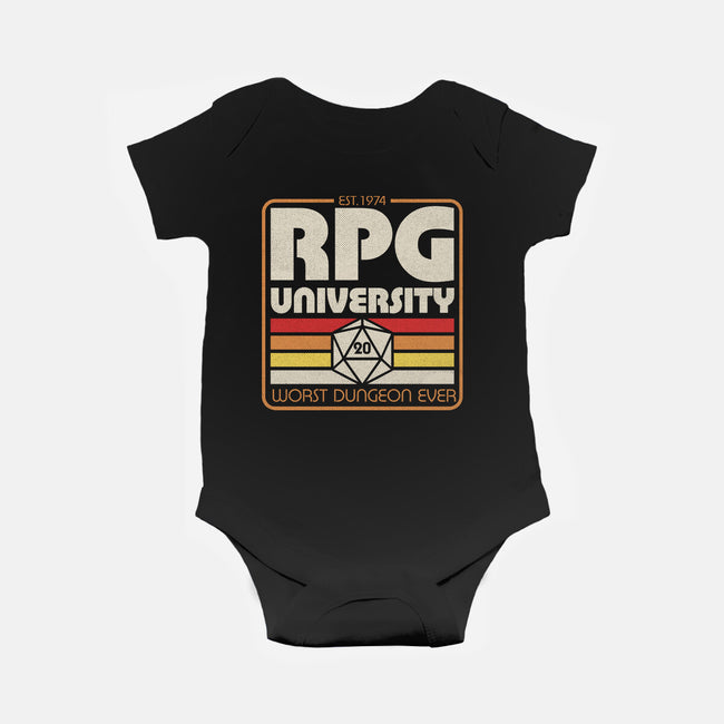 RPG University Vintage-Baby-Basic-Onesie-Studio Mootant