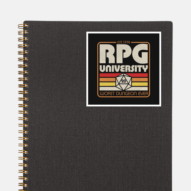RPG University Vintage-None-Glossy-Sticker-Studio Mootant