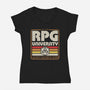 RPG University Vintage-Womens-V-Neck-Tee-Studio Mootant