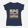 RPG University Vintage-Womens-V-Neck-Tee-Studio Mootant