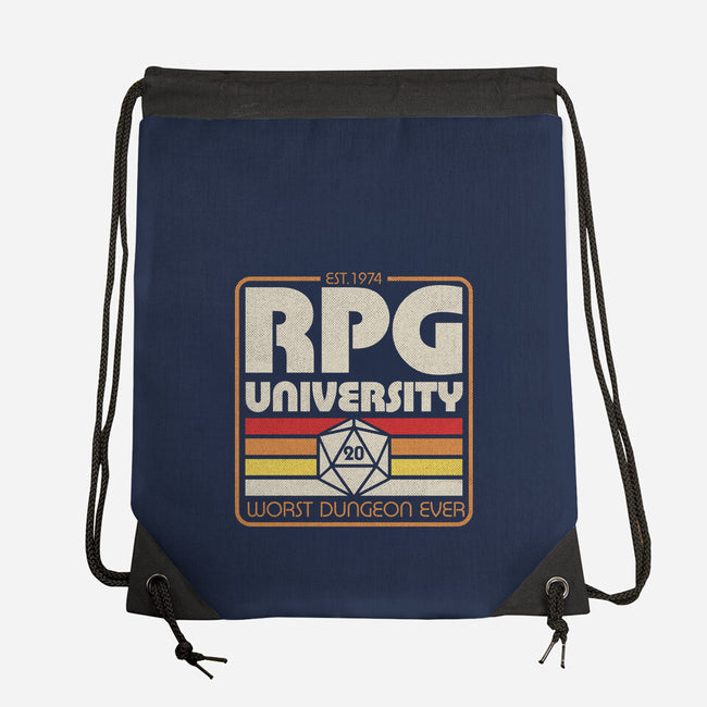 RPG University Vintage-None-Drawstring-Bag-Studio Mootant