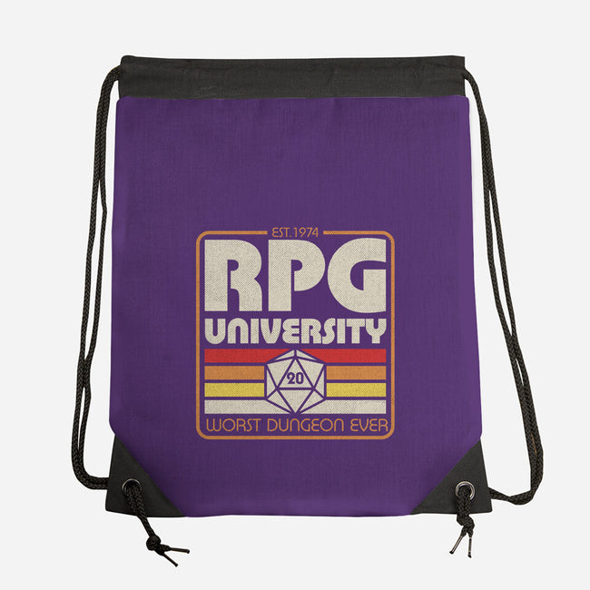 RPG University Vintage-None-Drawstring-Bag-Studio Mootant