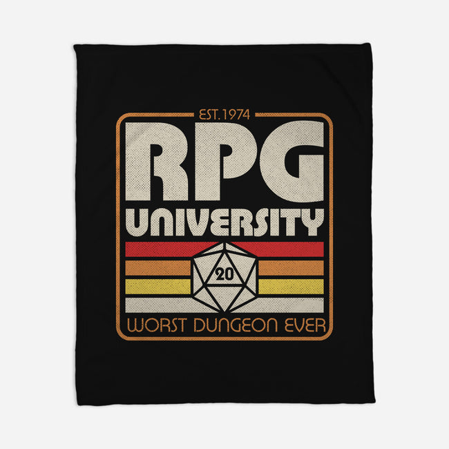 RPG University Vintage-None-Fleece-Blanket-Studio Mootant