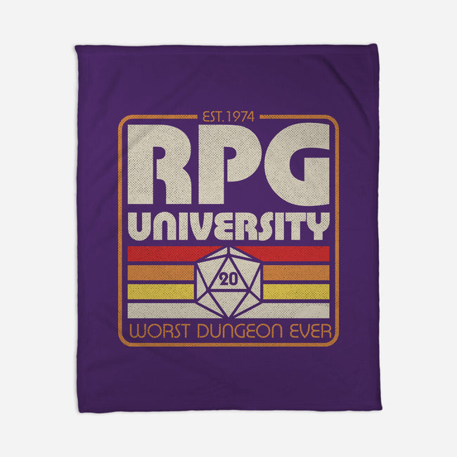 RPG University Vintage-None-Fleece-Blanket-Studio Mootant