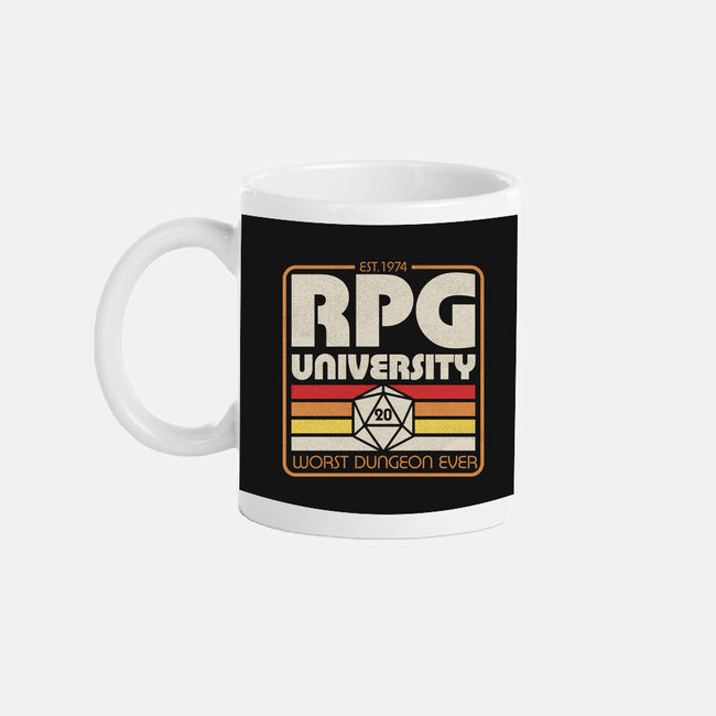 RPG University Vintage-None-Mug-Drinkware-Studio Mootant