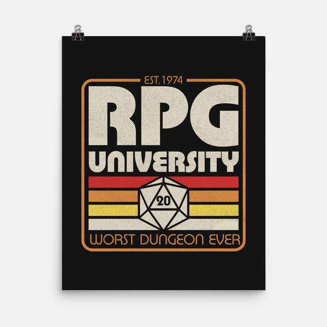 RPG University Vintage-None-Matte-Poster-Studio Mootant