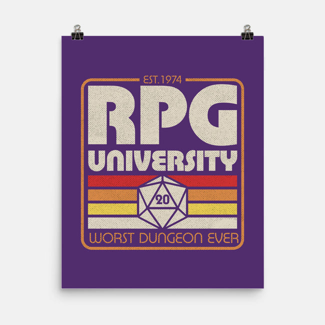RPG University Vintage-None-Matte-Poster-Studio Mootant