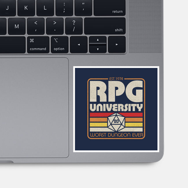 RPG University Vintage-None-Glossy-Sticker-Studio Mootant