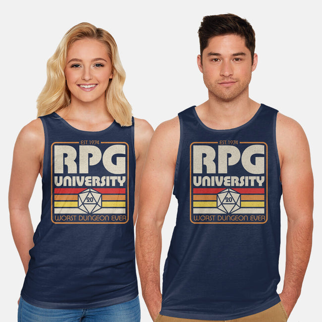 RPG University Vintage-Unisex-Basic-Tank-Studio Mootant