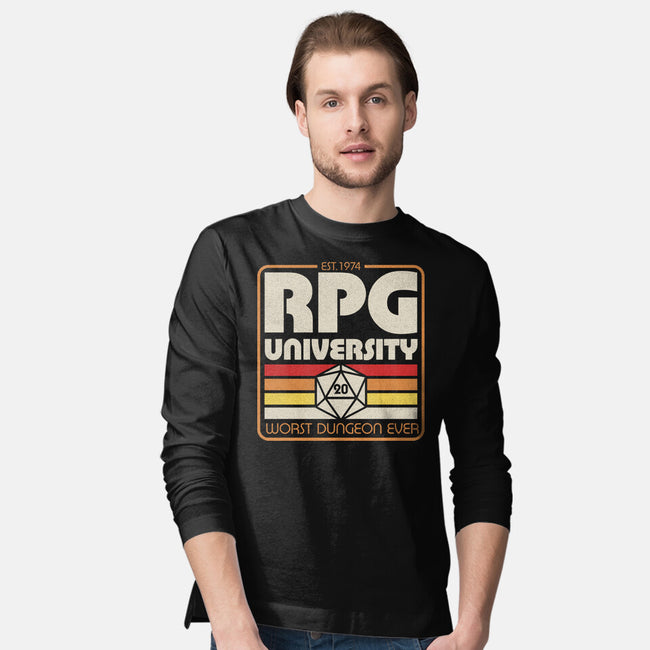 RPG University Vintage-Mens-Long Sleeved-Tee-Studio Mootant