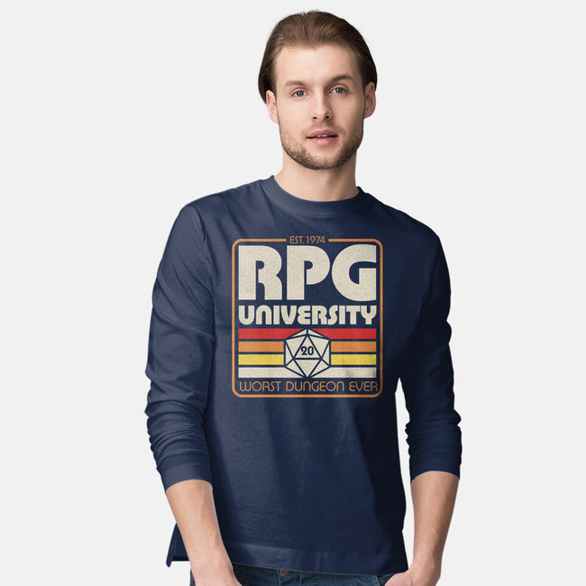 RPG University Vintage-Mens-Long Sleeved-Tee-Studio Mootant