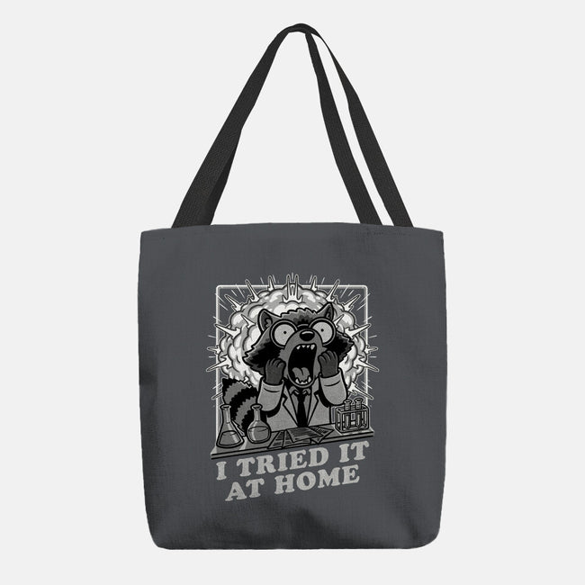 Raccoon Science Experiment At Home-None-Basic Tote-Bag-Studio Mootant