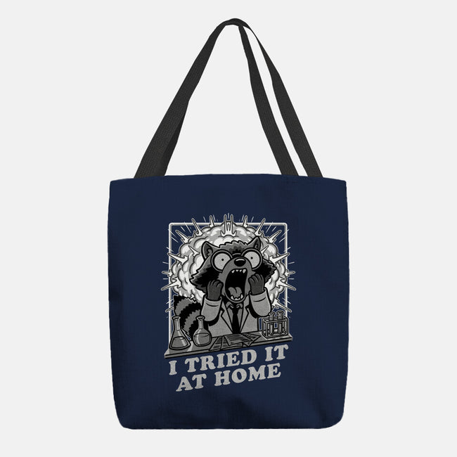 Raccoon Science Experiment At Home-None-Basic Tote-Bag-Studio Mootant