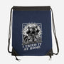 Raccoon Science Experiment At Home-None-Drawstring-Bag-Studio Mootant