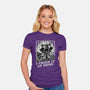 Raccoon Science Experiment At Home-Womens-Fitted-Tee-Studio Mootant
