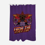 Dimensional Monster Vaporwave-None-Polyester-Shower Curtain-Studio Mootant