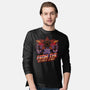 Dimensional Monster Vaporwave-Mens-Long Sleeved-Tee-Studio Mootant