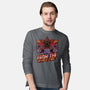Dimensional Monster Vaporwave-Mens-Long Sleeved-Tee-Studio Mootant