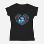Heart Of Winter-Womens-V-Neck-Tee-TechraNova
