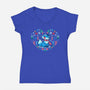 Heart Of Winter-Womens-V-Neck-Tee-TechraNova