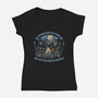 Bears Would Rather Be Camping-Womens-V-Neck-Tee-glitchygorilla