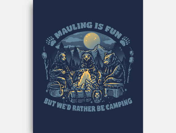 Bears Would Rather Be Camping