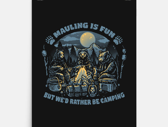 Bears Would Rather Be Camping