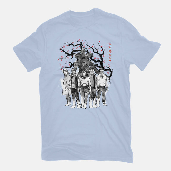 Hawkins Club Sumi-E-Womens-Fitted-Tee-Astrobot Invention
