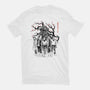Hawkins Club Sumi-E-Womens-Fitted-Tee-Astrobot Invention