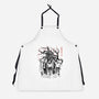 Hawkins Club Sumi-E-Unisex-Kitchen-Apron-Astrobot Invention