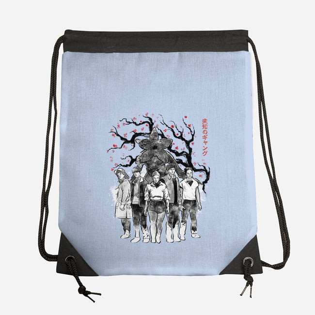 Hawkins Club Sumi-E-None-Drawstring-Bag-Astrobot Invention