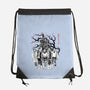 Hawkins Club Sumi-E-None-Drawstring-Bag-Astrobot Invention