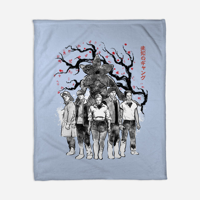 Hawkins Club Sumi-E-None-Fleece-Blanket-Astrobot Invention