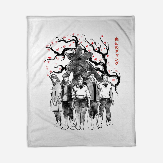 Hawkins Club Sumi-E-None-Fleece-Blanket-Astrobot Invention