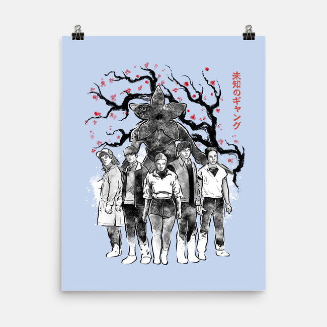 Hawkins Club Sumi-E-None-Matte-Poster-Astrobot Invention