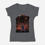 The Freak Shadow Nebula-Womens-V-Neck-Tee-Astrobot Invention