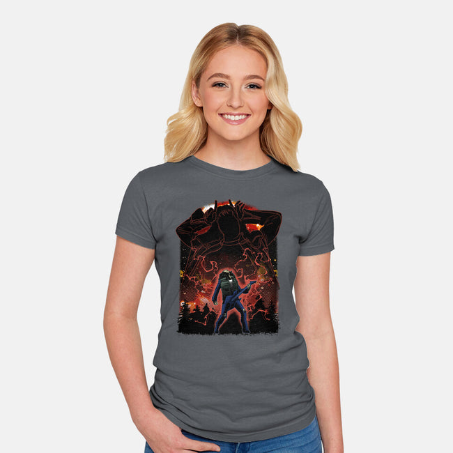 The Freak Shadow Nebula-Womens-Fitted-Tee-Astrobot Invention