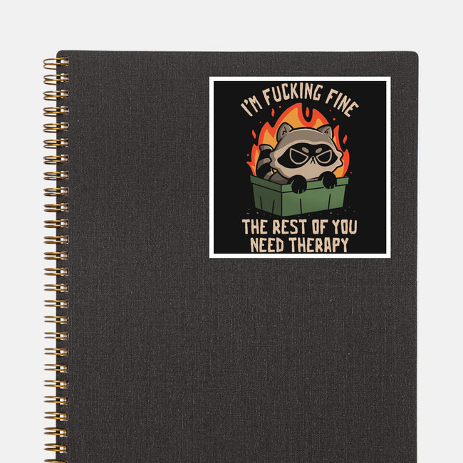 The Rest Of You Need Therapy-None-Glossy-Sticker-koalastudio