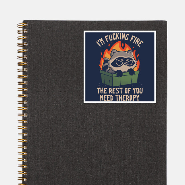 The Rest Of You Need Therapy-None-Glossy-Sticker-koalastudio
