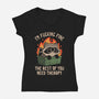 The Rest Of You Need Therapy-Womens-V-Neck-Tee-koalastudio