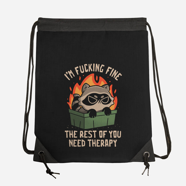 The Rest Of You Need Therapy-None-Drawstring-Bag-koalastudio