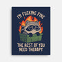 The Rest Of You Need Therapy-None-Stretched-Canvas-koalastudio