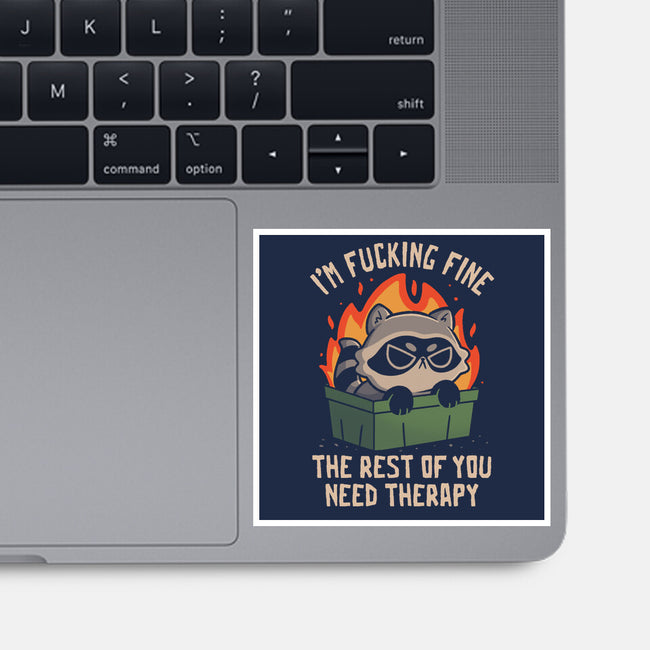 The Rest Of You Need Therapy-None-Glossy-Sticker-koalastudio