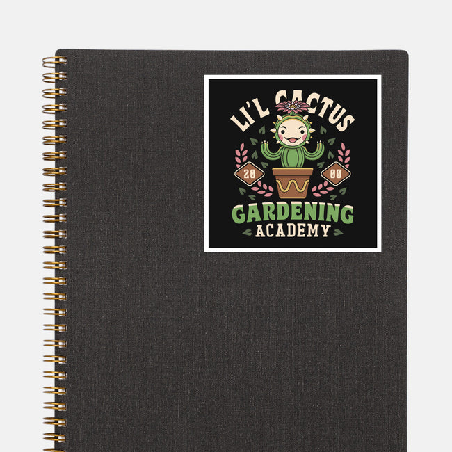 Lil Cactus Gardening Academy-None-Glossy-Sticker-LAGELANTEE