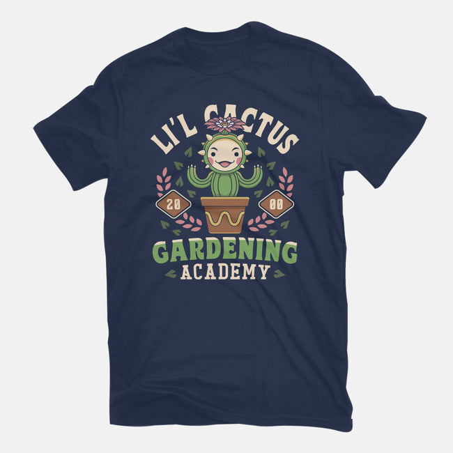 Lil Cactus Gardening Academy-Mens-Basic-Tee-LAGELANTEE