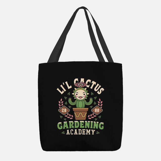 Lil Cactus Gardening Academy-None-Basic Tote-Bag-LAGELANTEE
