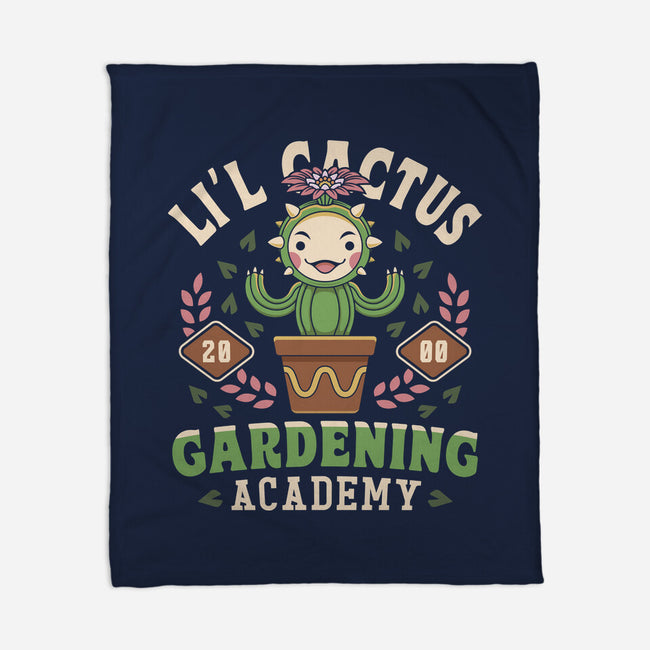 Lil Cactus Gardening Academy-None-Fleece-Blanket-LAGELANTEE