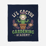 Lil Cactus Gardening Academy-None-Fleece-Blanket-LAGELANTEE